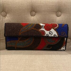 Colorful Beaded Clutch